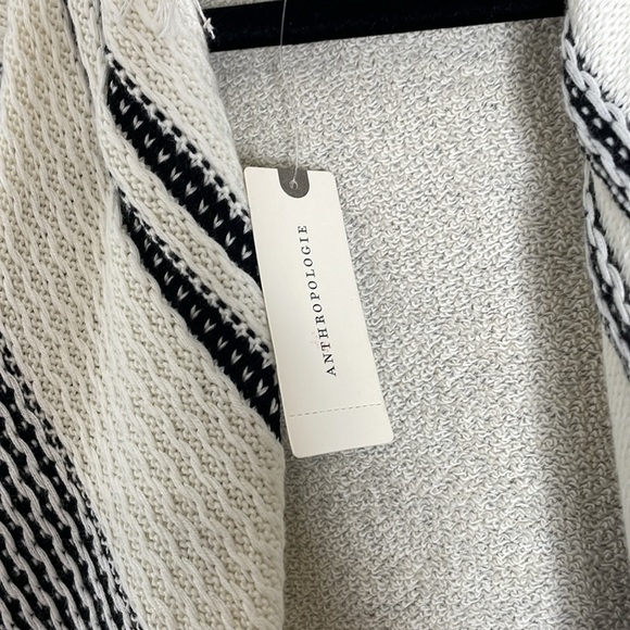 Anthropologie DOLAN Sonia Fringe Sweater Jacket Open Front - Picture 9 of 9